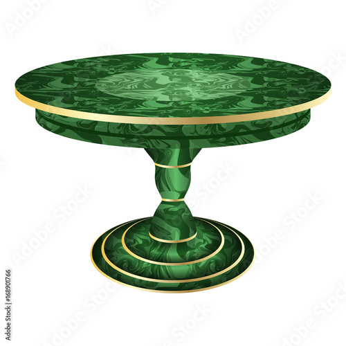 Decorative  table for room or palace interior scene