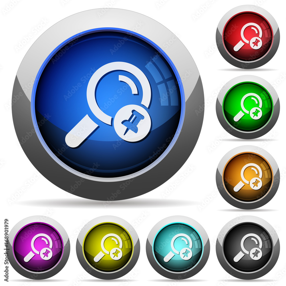 Pin search result round glossy buttons Pin search result round glossy buttons