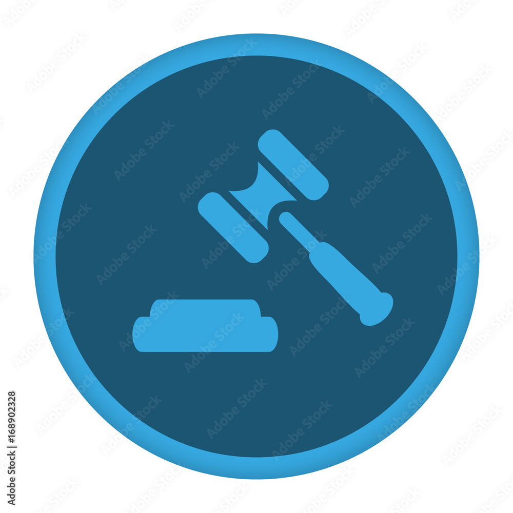 App Icon blau Richterhammer App Icon blau Richterhammer