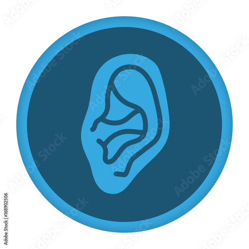 App Icon blau Ohr