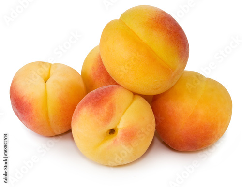 Isolated image of peach close-up