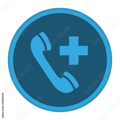 App Icon blau Notruf