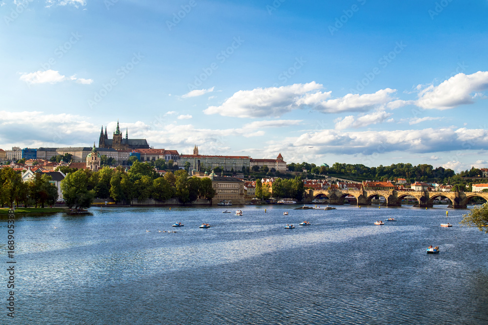 River Vltava in Prague, Czech Republic