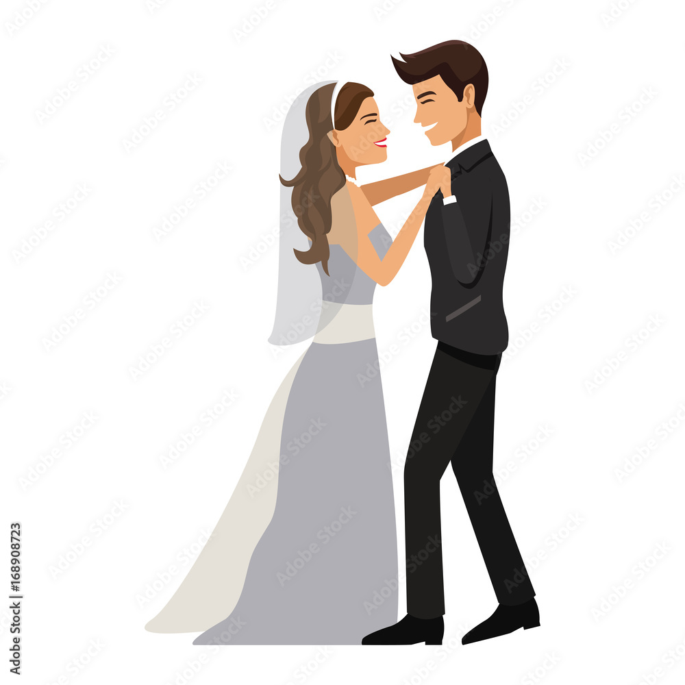 wedding dancing couple romantic celebration vector illustration wedding dancing couple romantic celebration vector illustration