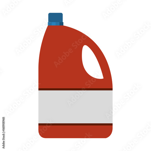 colorful silhouette of bleach clothes bottle vector illustration