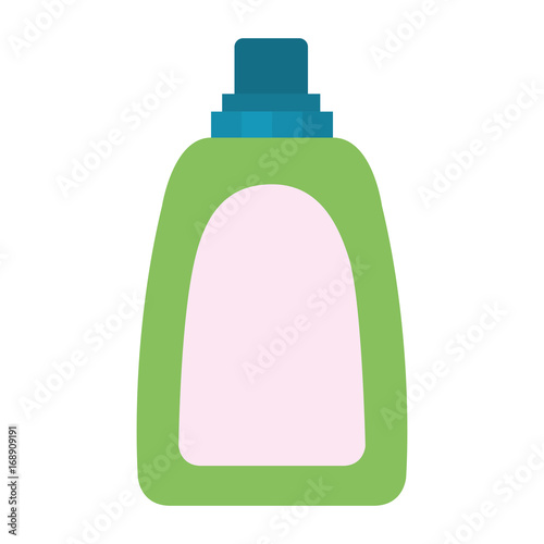 colorful silhouette of liquid soap bottle vector illustration