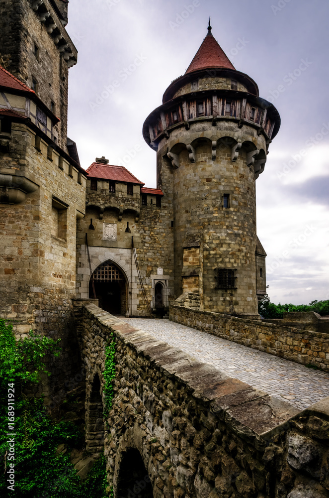 Burg Kreuzenstein Castle in Leobendorf, near Vienna (Austria)