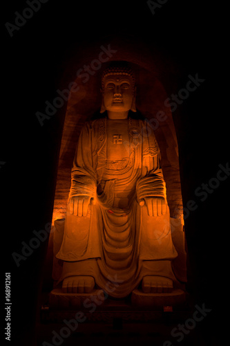 Big Buddha in cave