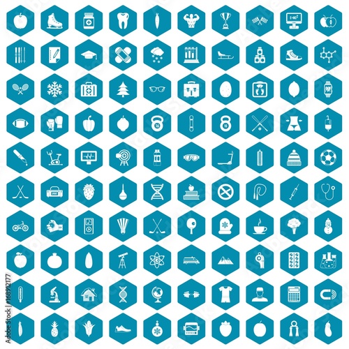 100 well person icons sapphirine violet