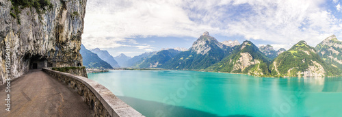 Lake Urner is a part of the Lake Four Cantons near Lucerne in Switzerland photo