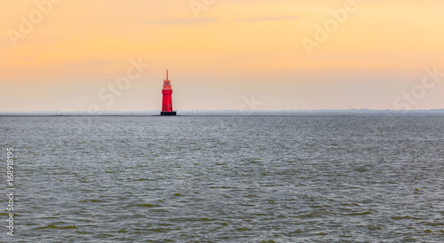Lighthouse Robbenplate in the Aussenweser