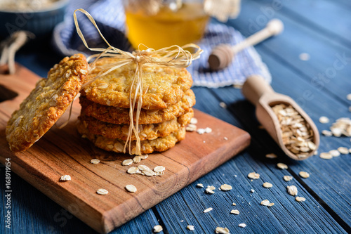 Traditional Australian Anzac biscuits