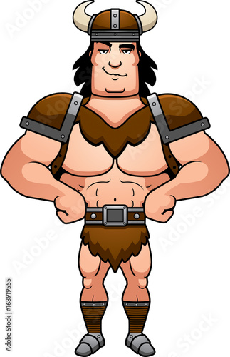 Confident Cartoon Barbarian