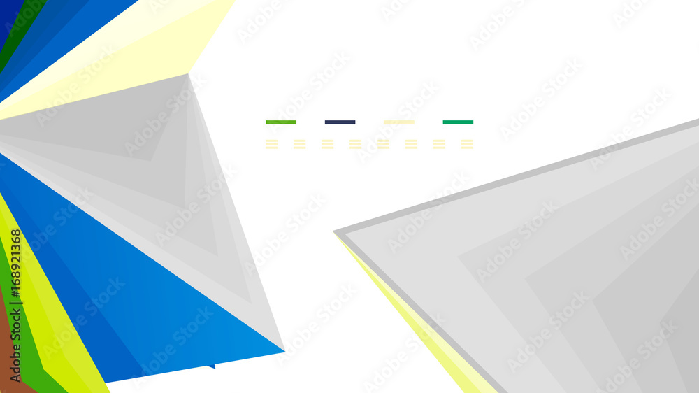 Modern triangle presentation template