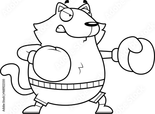 Cartoon Cat Boxing