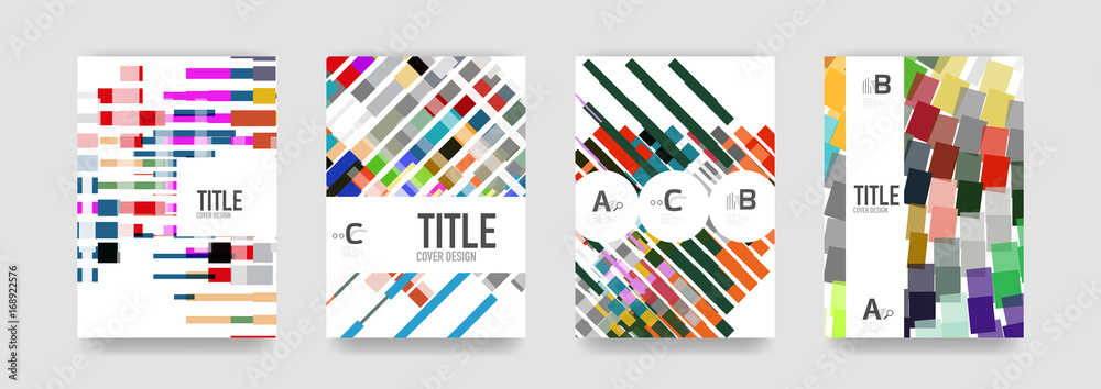 Set of brochure cover templates