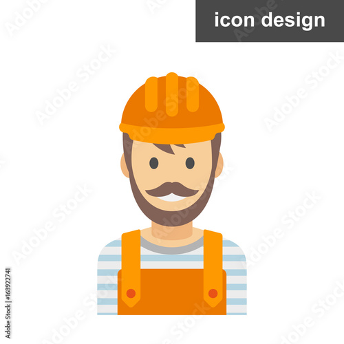 Vector icon repairman character