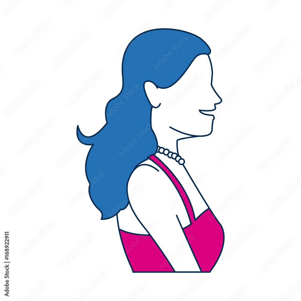 portrait woman bride wedding character dress strapless vector illustration portrait woman bride wedding character dress strapless vector illustration