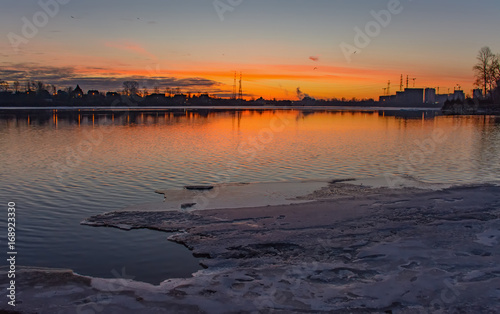 Dawn on the river Neva © zoya54