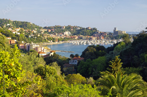 Panoramic view of Lerici, Liguria region, Italy