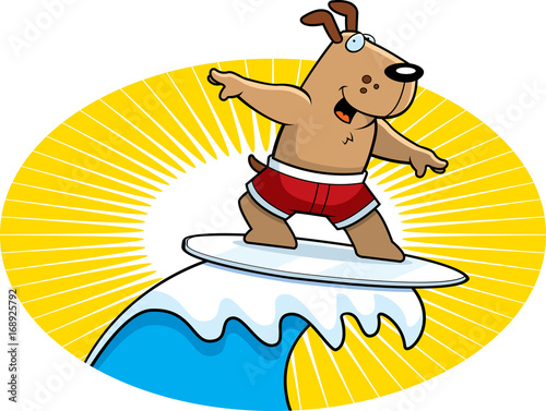 Dog Surfing