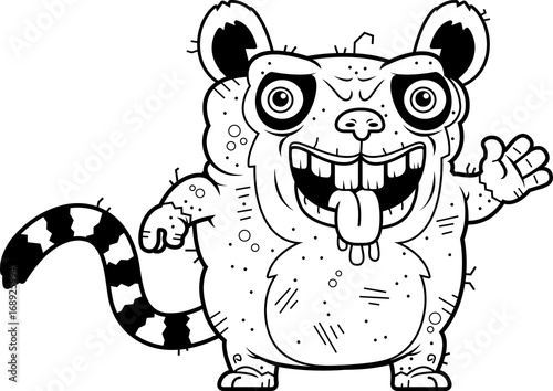 Ugly Lemur Waving