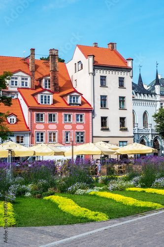 Livu square, Old town of Riga, Latvia photo