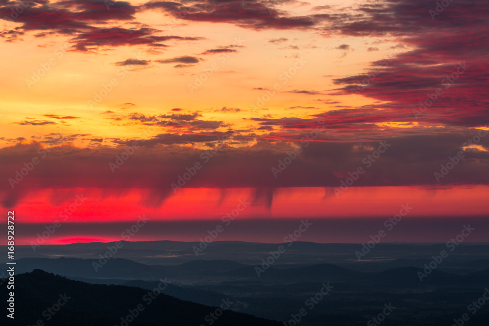 Distant Rain in Morning Light. Distant Rain in Morning Light.