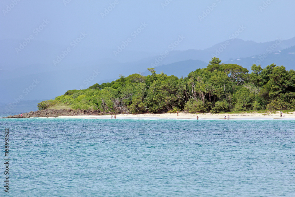 Naklejka premium Mer, antilles, caraibes, tropiues...