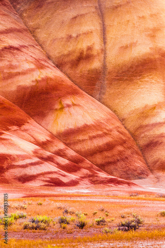Detail image of the Painted Hills in Oregon, USA