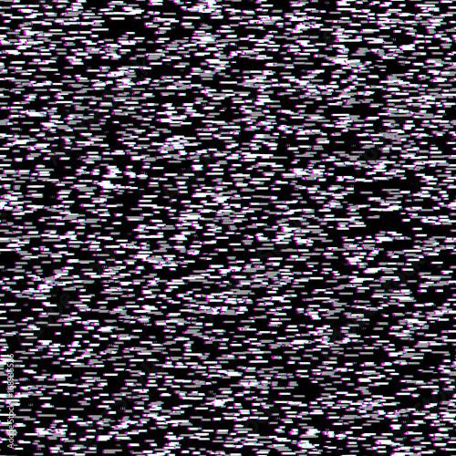 glitch effect TV interference seamless pattern. televisor Distorted style background