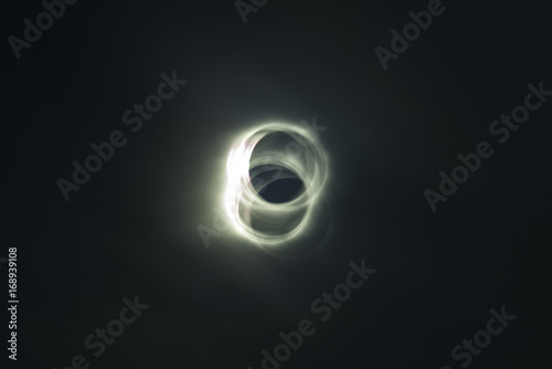 Full solar eclipse with long exposure
