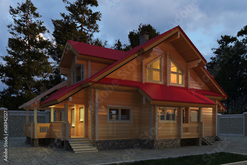 Building Photo Realistic Render 3D Illustration