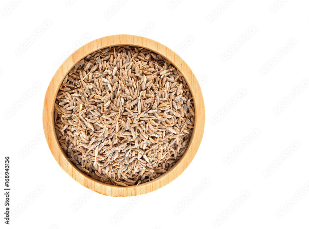 cumin seeds on white background cumin seeds on white background
