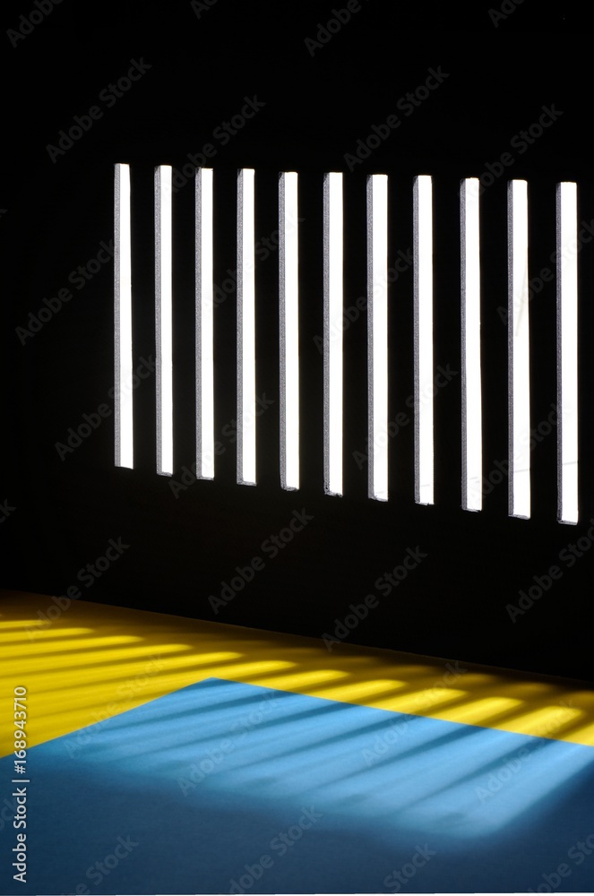 Obraz premium 3d Model room with light and shadow