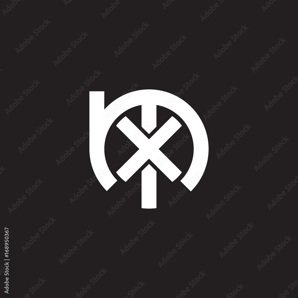 Initial lowercase letter logo mx, xm, x inside m, monogram rounded shape, white color on black background Initial lowercase letter logo mx, xm, x inside m, monogram rounded shape, white color on black background