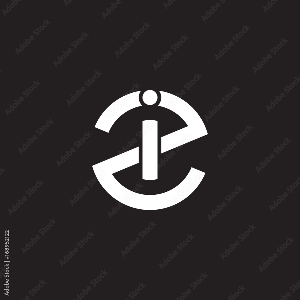 Initial lowercase letter logo zi, iz, i inside z, monogram rounded shape, white color on black background
Initial lowercase letter logo zi, iz, i inside z, monogram rounded shape, white color on black background