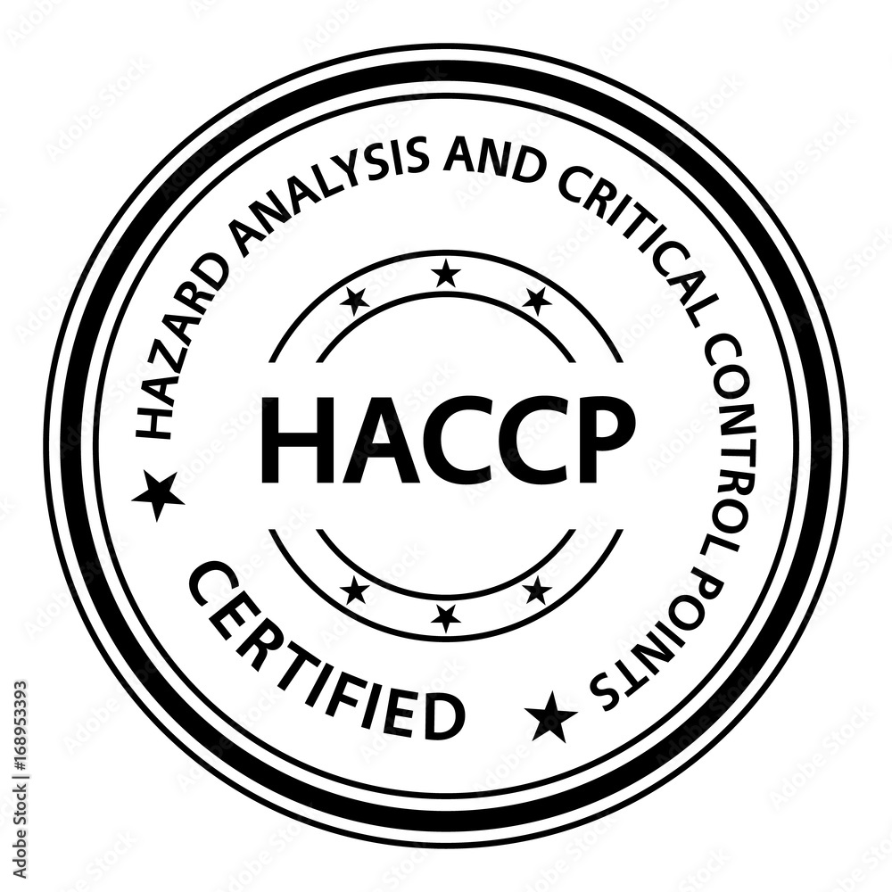 HACCP (Hazard Analysis and Critical Control Points) stamp. HACCP rubber stamp. Vector HACCP stamp. HACCP Grunge stamp. Roter stempel.