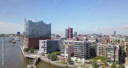 Hamburg Hafencity Aerial View 