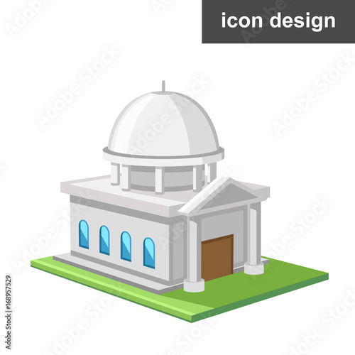 White house vector icon