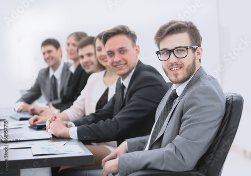 businessman and business team at the workplace