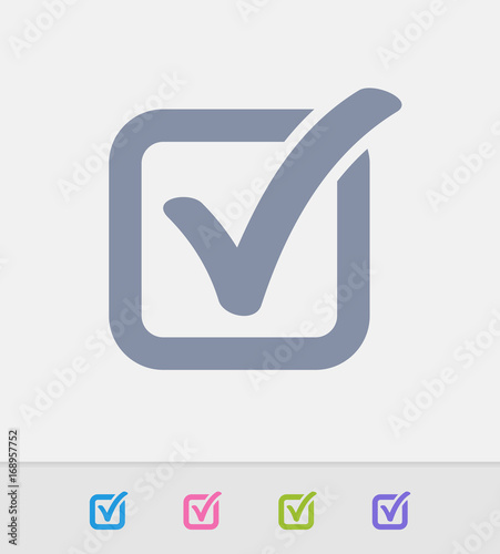 Check Box - Granite Icons. A professional, pixel-perfect icon designed on a 32x32 pixel grid and redesigned on a 16x16 pixel grid for very small sizes