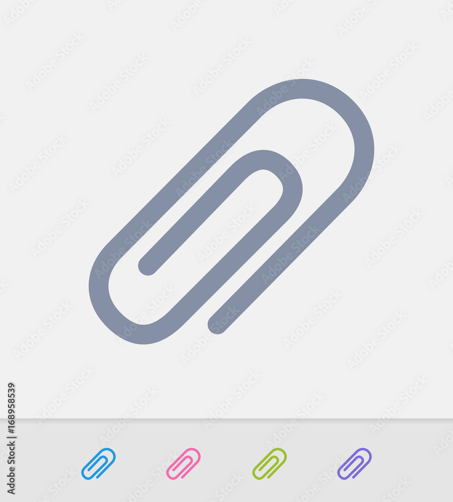 Paperclip - Granite Icons. A professional, pixel-perfect icon designed on a 32x32 pixel grid and redesigned on a 16x16 pixel grid for very small sizes