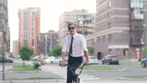 Wallpaper Mural Hipster on the BMX bike. Torontodigital.ca