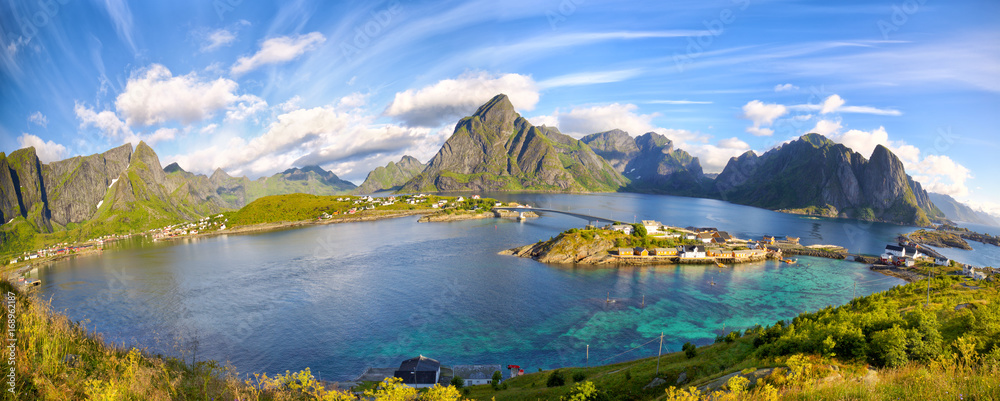 Reine fishing village and surroundings, Lofoten Islands, Norway