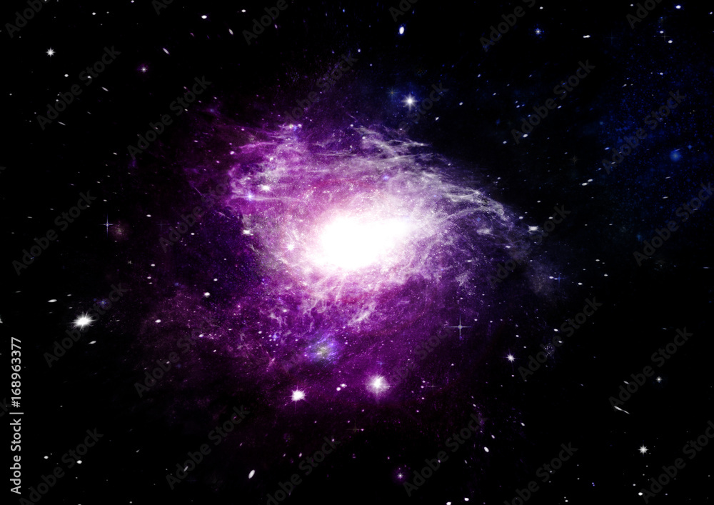 Fototapeta premium galaxy in a free space