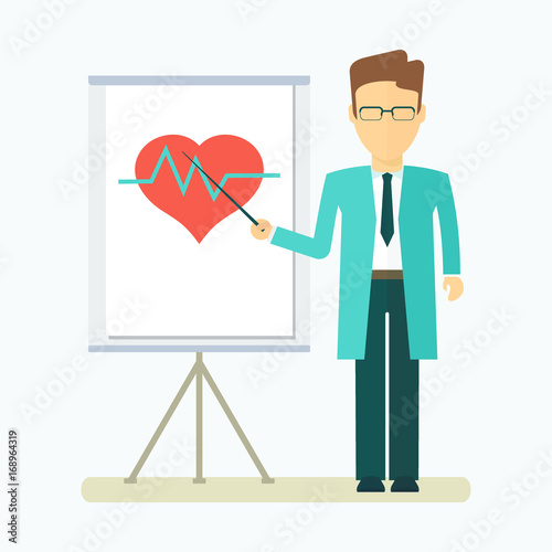 doctor and flipchart
