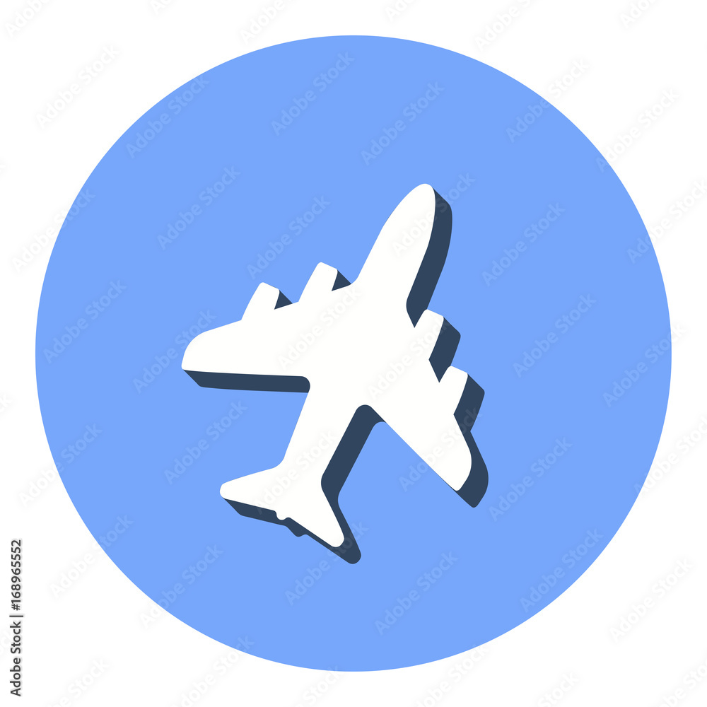 Airplane - vector icon. Airplane - vector icon.