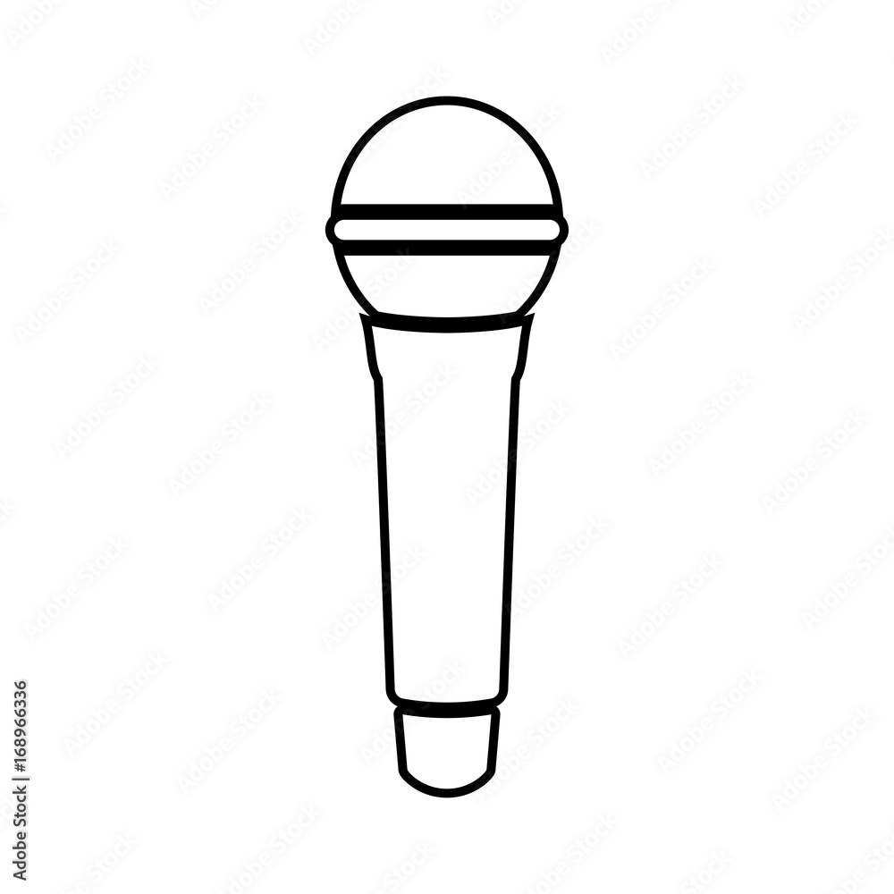 Microphone black color icon . Microphone black color icon .