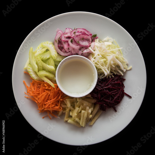 vegetables on a plate